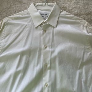 Calvin Klein white long sleeve dress shirt